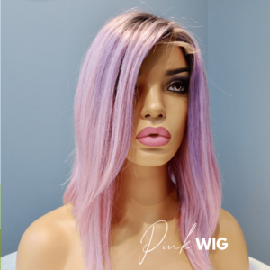 Costume Pink Wig - 14 inch